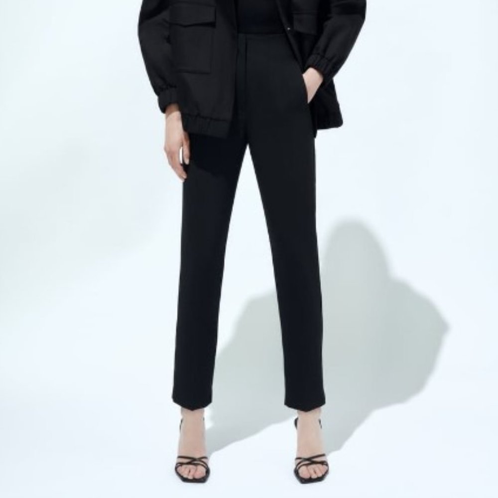 Zara High-Waisted Ponte Pants
